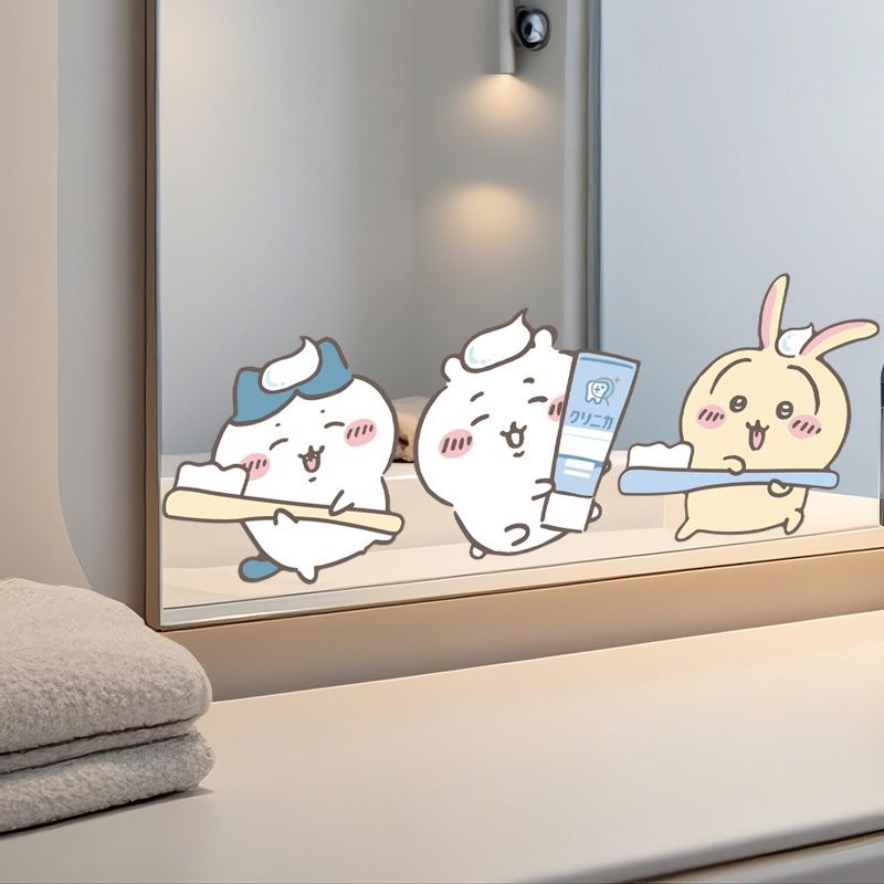 Home Bathroom Vanity - ملصقات مرآة تشييكوا الرائجة، لاصقة قوية،