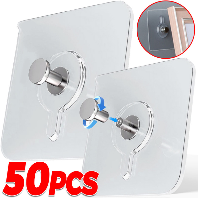 Robe Hook Adhesive - خطافات لاصقة قوية للحائط، ملصقات براغي