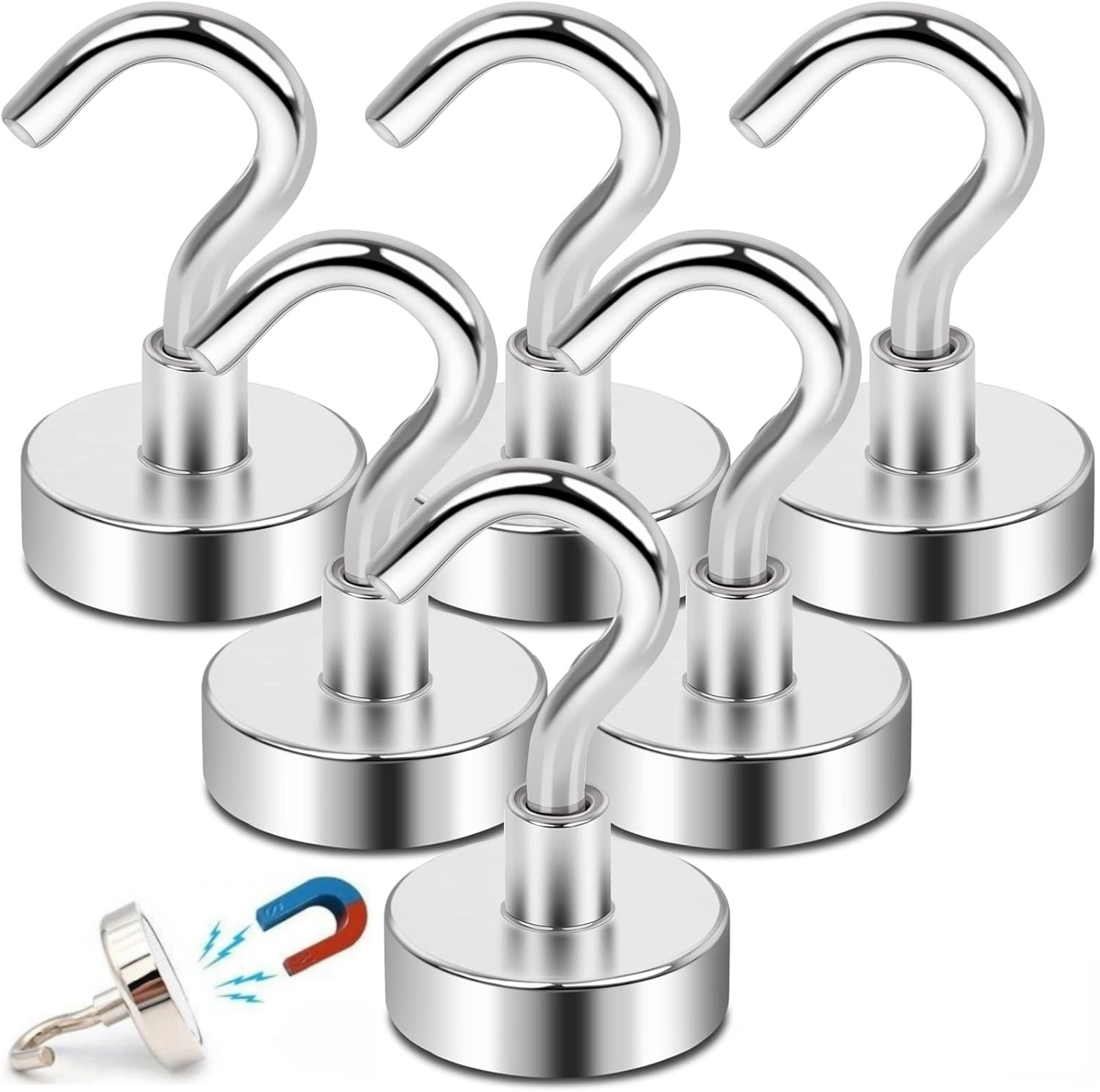 Home Bathroom Key - 1-80 قطعة السنانير المغناطيسية القوية متعددة