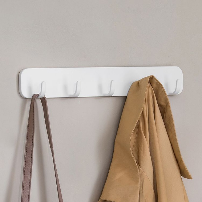 Robe Hook Adhesive - حامل جداري بدون ثقب مع 5