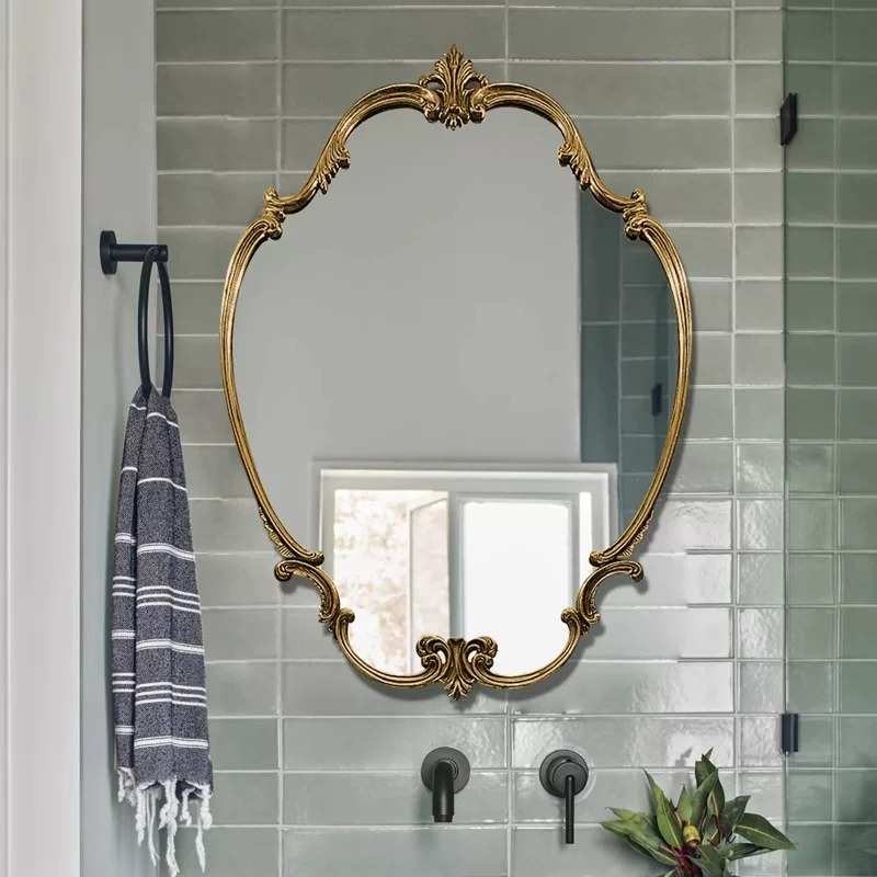 Home Bathroom Glass - مرآة حمام ذكية مضاءة للحائط، مرآة