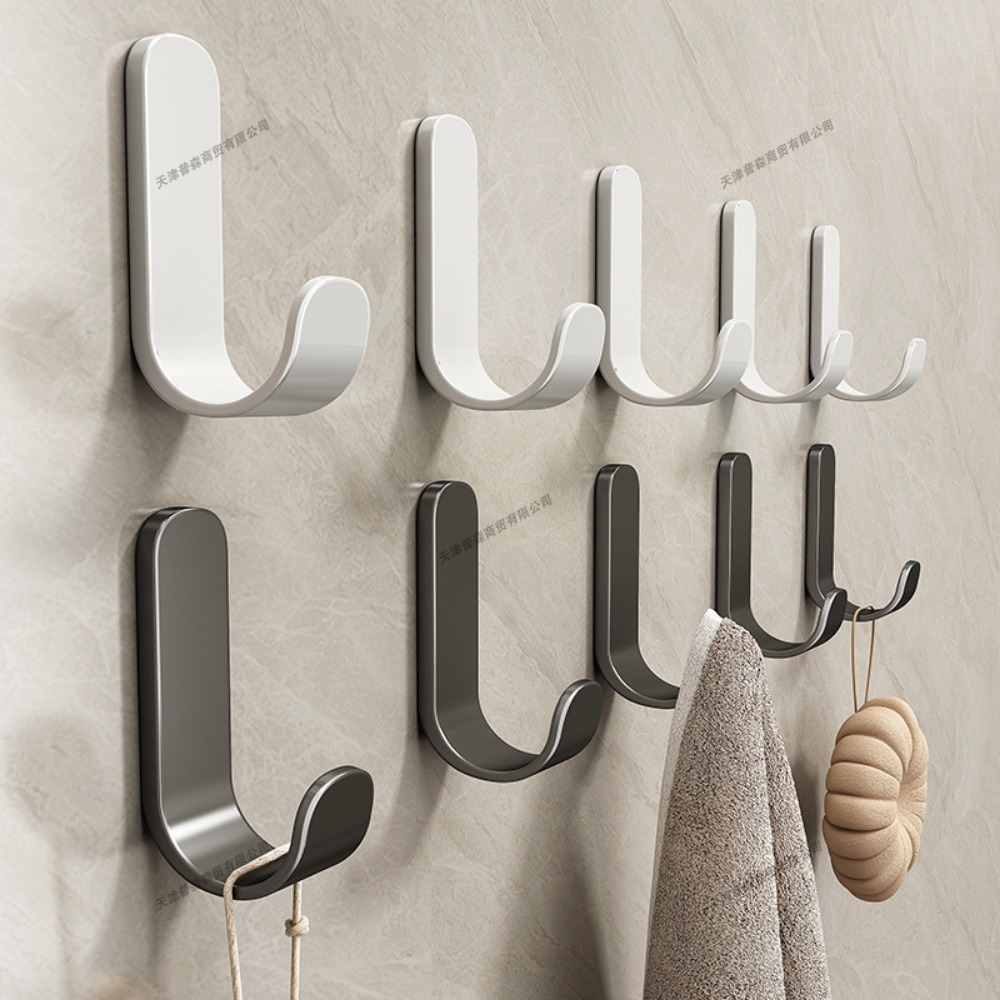 Robe Hook Adhesive - لكمة خالية لاصق جدار هوك شماعات