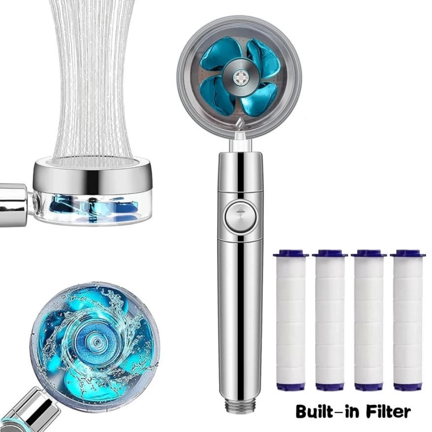 Home Bathroom Fan - 360 درجة دوران توربو مروحة دش