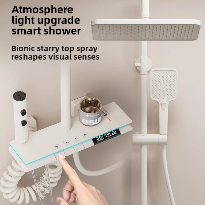 Home Bathroom Key - مجموعة دش حرارية للحمام المنزلي، رأس