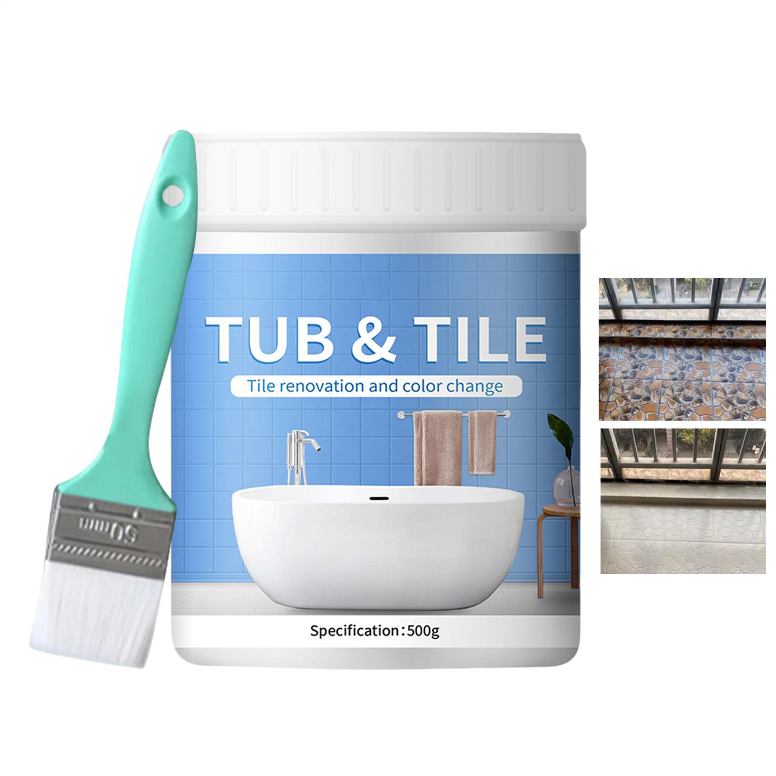Home Bathroom Tiles - طقم طلاء بلاط الحمام 500 جرام،