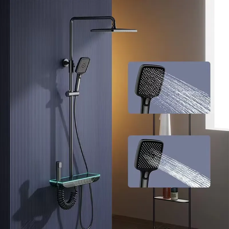 Home In Bathroom - طقم دش ذكي رقمي ثرموستاتي من