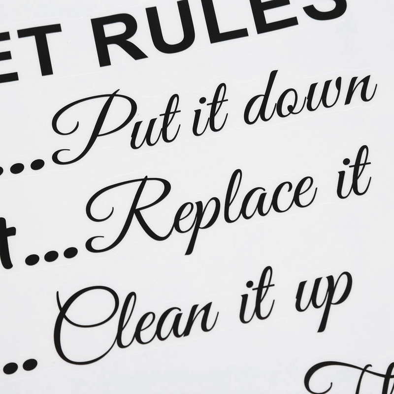 AS60-10X قواعد المرحاض الحمام  - مراجعة Home Bathroom Rules وسعره