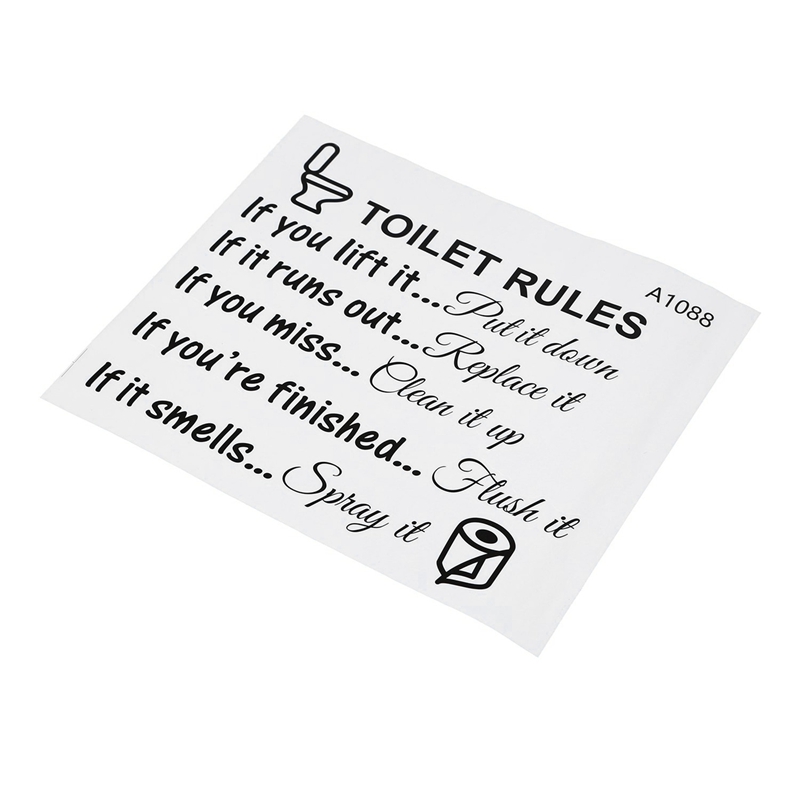 AS60-10X قواعد المرحاض الحمام  - مراجعة Home Bathroom Rules وسعره