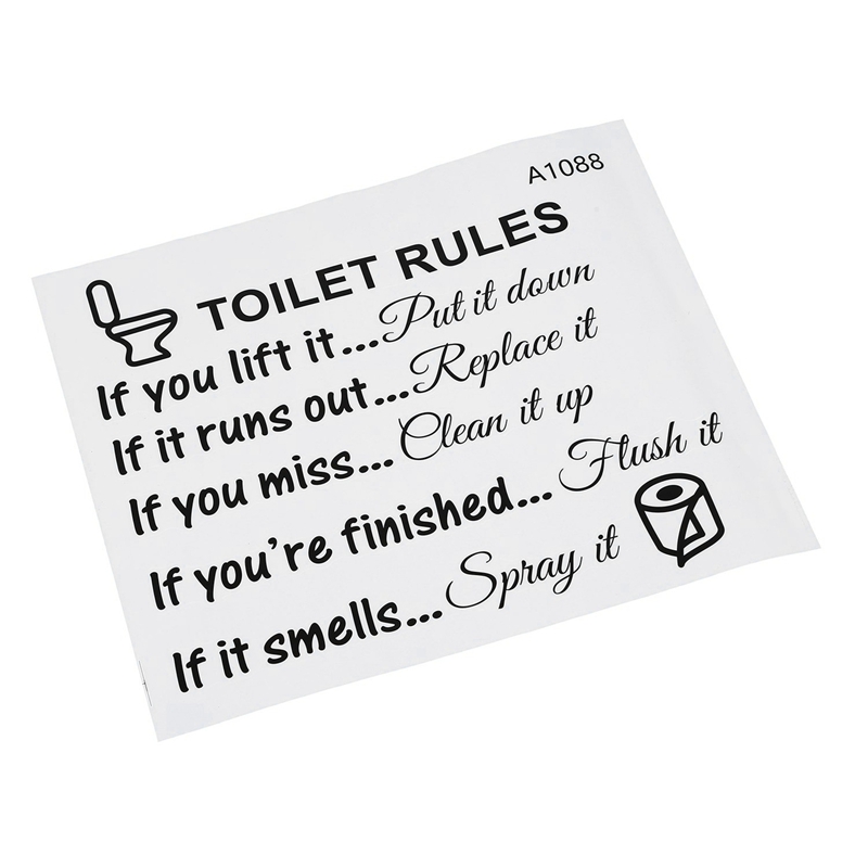 AS60-10X قواعد المرحاض الحمام  - مراجعة Home Bathroom Rules وسعره