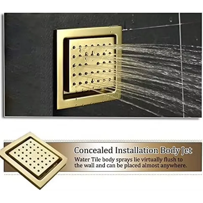 مجموعة دش ذكية بإضاءة LED مع ن - مراجعة Home In Bathroom وسعره