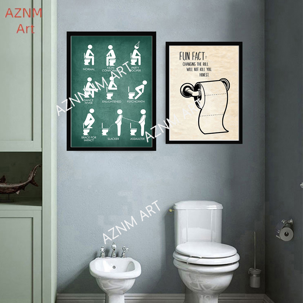 الرسم على لوحات القماش الجداري - مراجعة Home Bathroom Rules وسعره