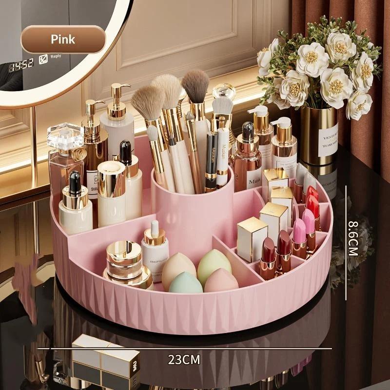 منظم مكياج دوار كبير السعة متع - مراجعة Home Bathroom Vanity وسعره
