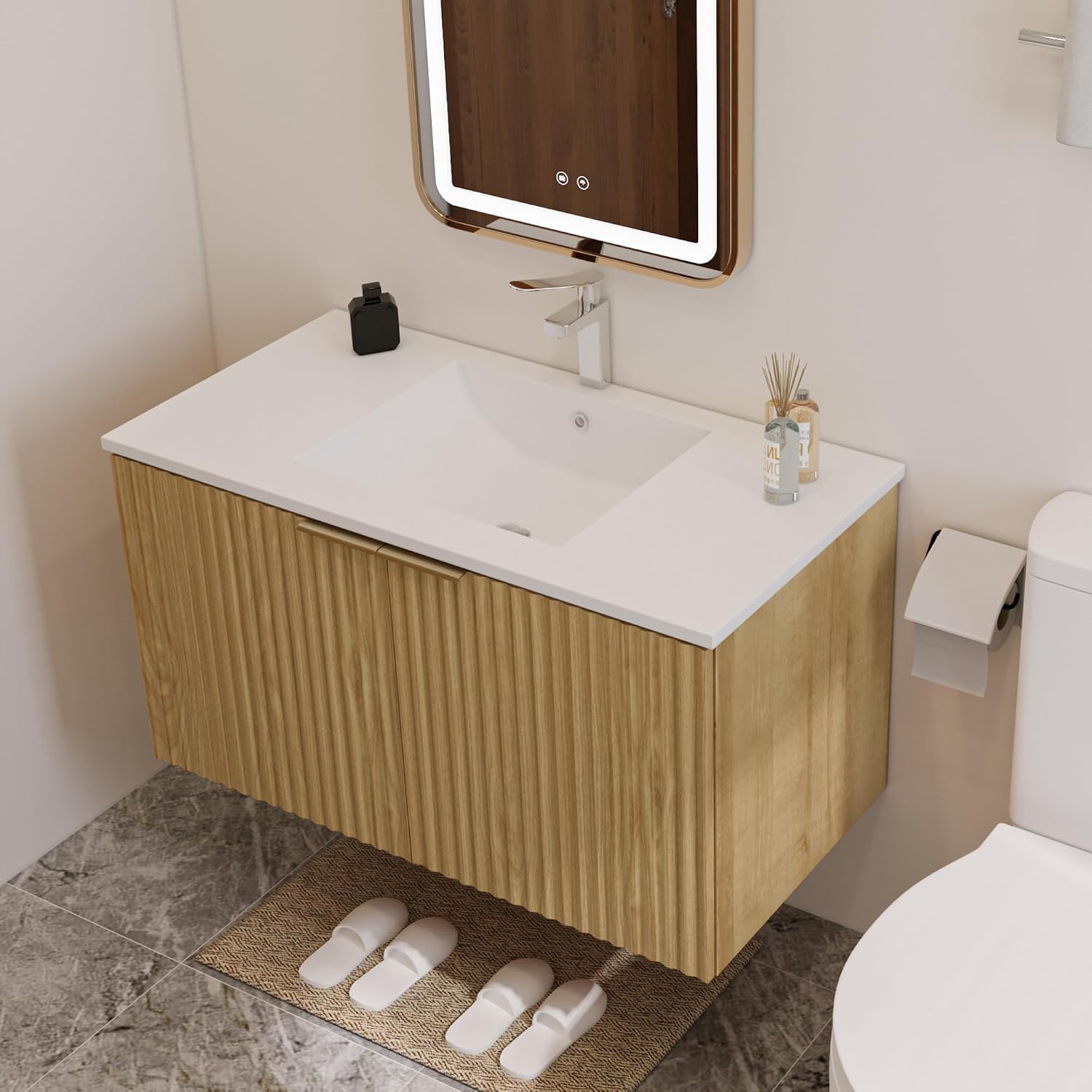 وحدة حمام عصرية معلقة على الحا - مراجعة Home In Bathroom وسعره