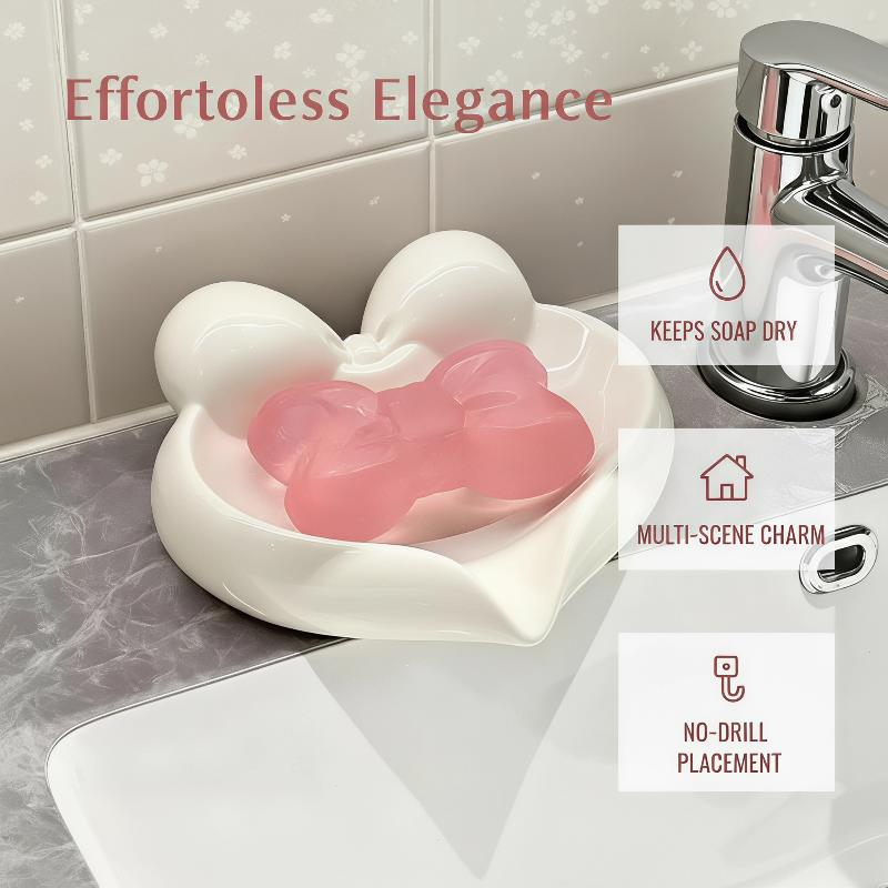 طبق صابون سيراميك بتصميم قلب و - مراجعة Home Bathroom Vanity وسعره