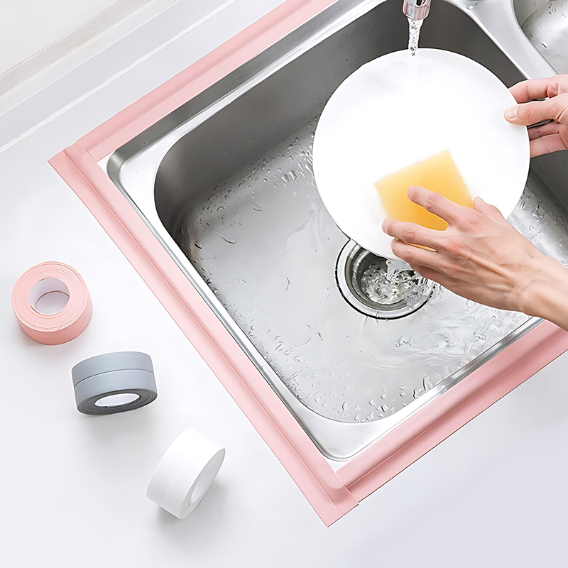 2 لفة من شريط ملون مضاد للعفن  - مراجعة Home Bathroom Supplies وسعره