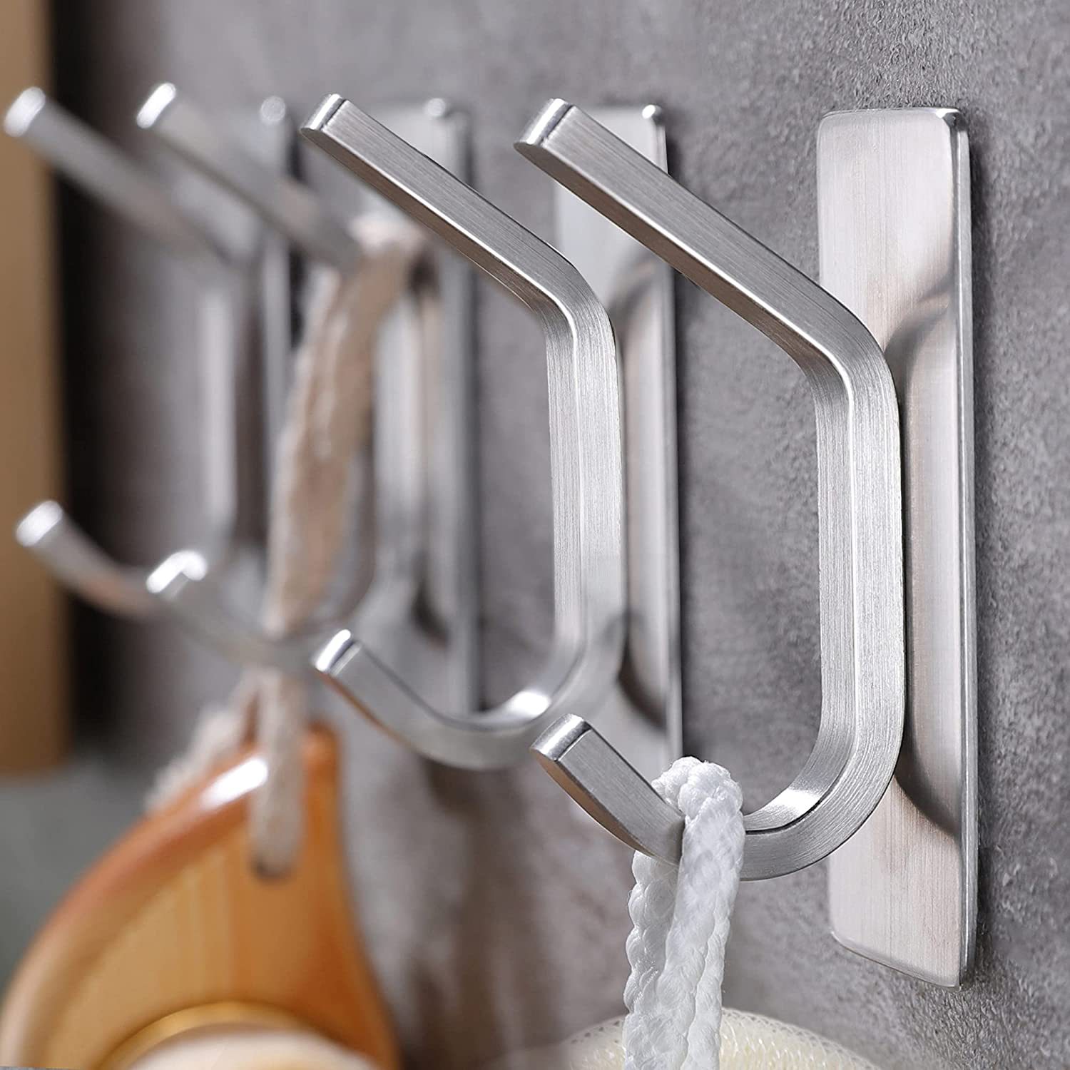 4/1 قطعة متعددة الأغراض جدار ا - مراجعة Robe Hook Adhesive وسعره
