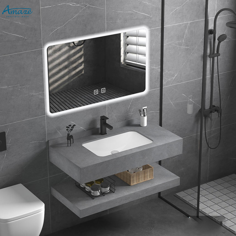 خزانة حمام متينة ذات طبقتين مث - مراجعة Home Bathroom Vanity وسعره