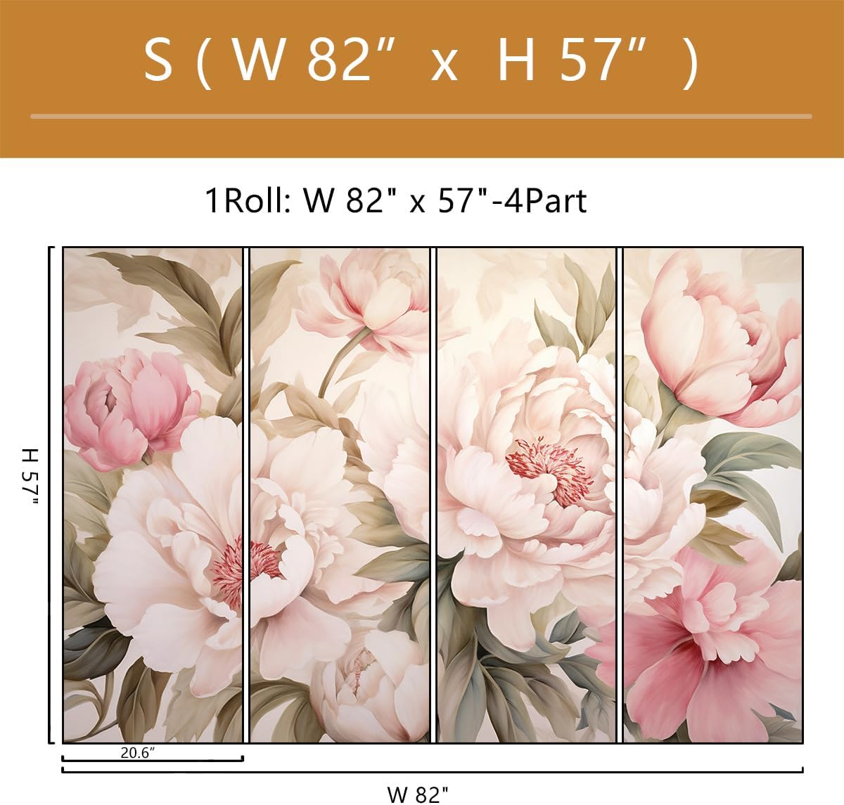 ورق جدران أنيق بتصميم زهور الف - مراجعة Home Bathroom Vanity وسعره