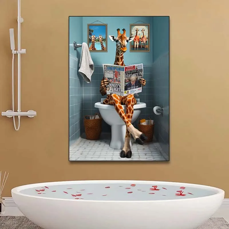 طبعات ملصقات فنية لجدران الحيو - مراجعة Home Bathroom Pic وسعره