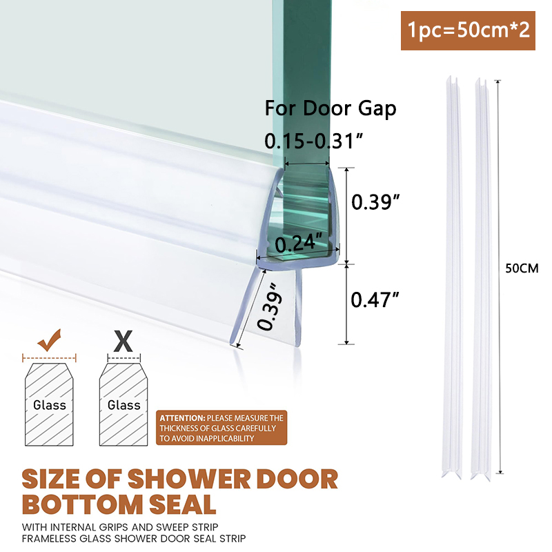 دش الباب السفلي ختم 4-6 مللي م - مراجعة Home Bathroom Glass وسعره